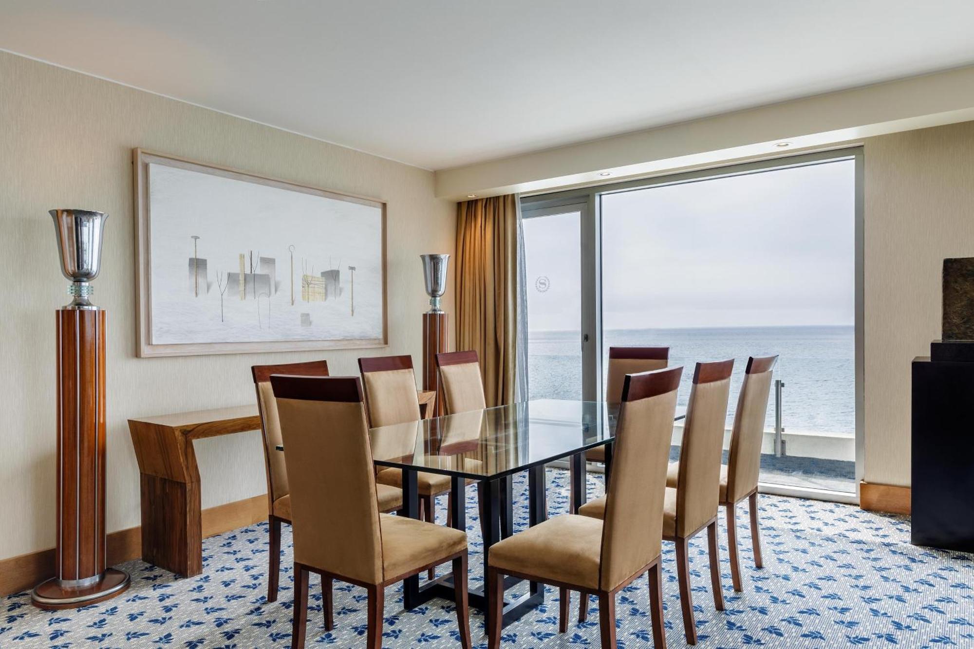 Sheraton Miramar Hotel & Convention Center Винья-дель-Мар Экстерьер фото A dining room in a suite at the Hilton Tel Aviv